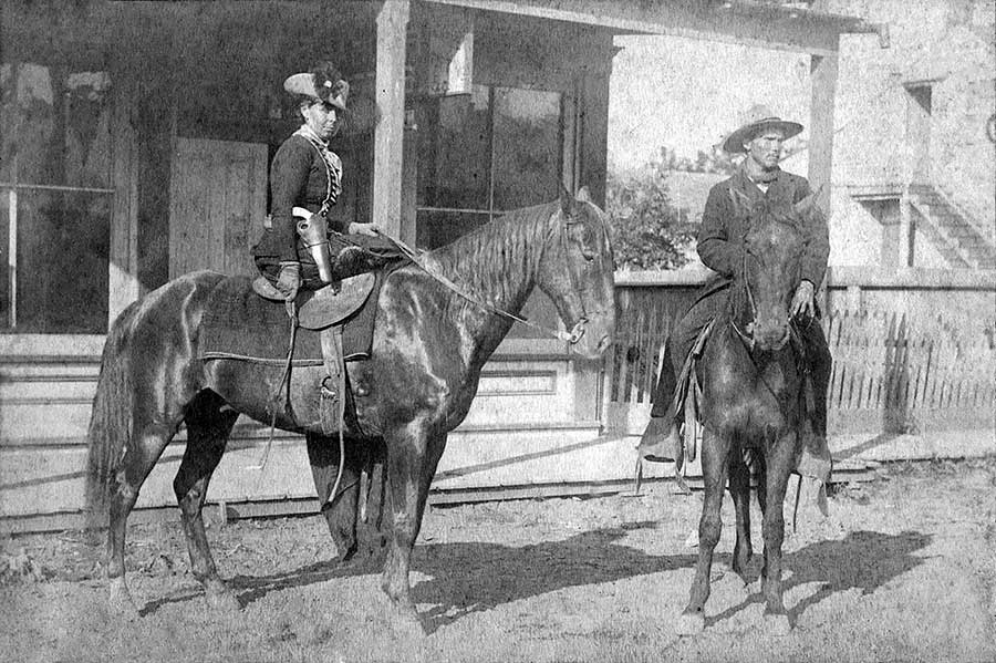 photo of Belle Starr on her horse