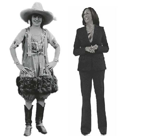 photos of Prairie Rose and Kamala Harris