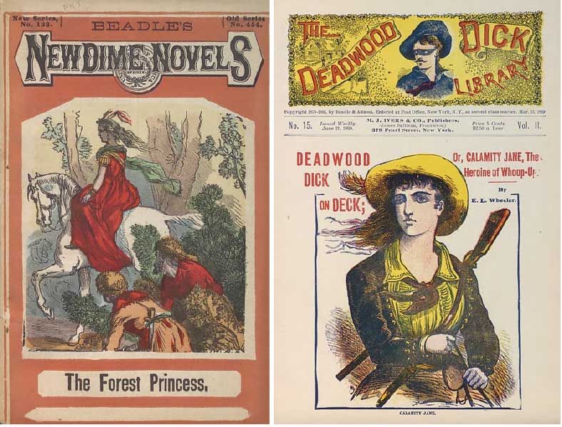 Covers of two dime novels
